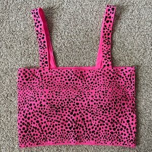 Hot pink cheetah print tank from target